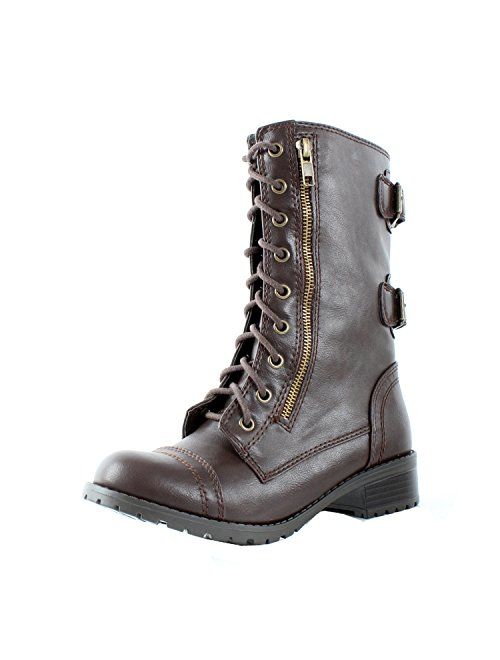 SODA Dome Mid Calf Height Women's Military/Combat Boots