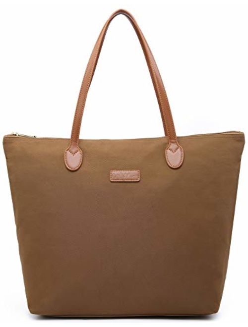 NNEE Water Resistant Light Weight Nylon Tote Bag Handbag