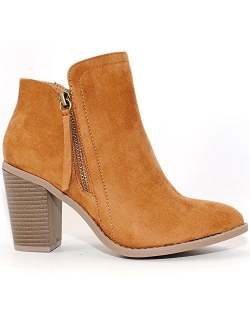 TRENDSUP Collection Women's Fashion Suede Booties