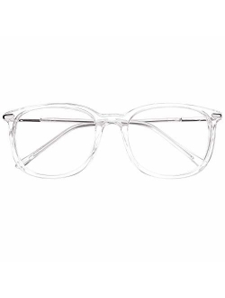 Happy Store CN79 High Fashion Metal Temple Horn Rimmed Clear Lens Eye Glasses