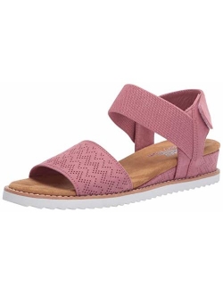 Women's Desert Kiss-Stretch Quarter Strap Sandal Flat