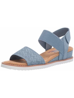 Women's Desert Kiss-Stretch Quarter Strap Sandal Flat