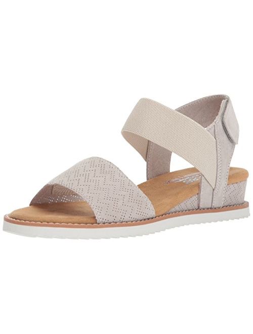 Skechers Women's Desert Kiss-Stretch Quarter Strap Sandal Flat