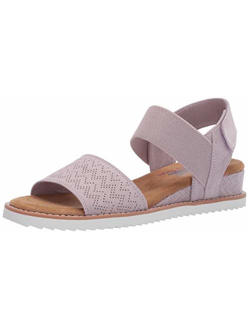 Skechers Women's Desert Kiss-Stretch Quarter Strap Sandal Flat