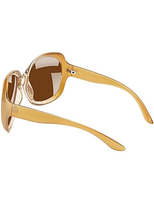Joopin Polarized Sunglasses for Women Vintage Big Frame Sun Glasses Ladies Shades