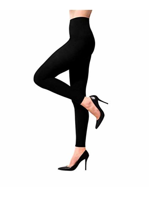 Terramed Advanced Graduated Compression Leggings Women - 20-30 mmHg Footless Microfiber Leggings Tights