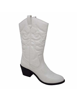 Charles Albert Women's Embroidered Modern Western Cowboy Boot