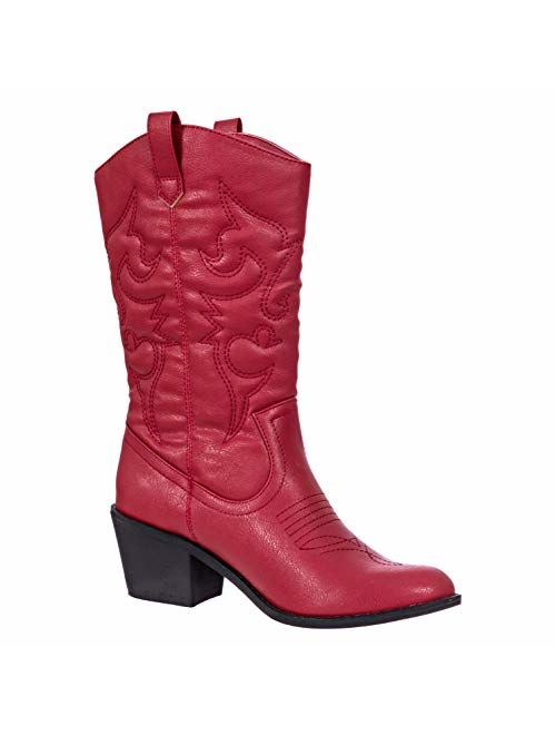 Charles Albert Women's Embroidered Modern Western Cowboy Boot