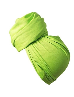 Stretch Head Wrap Scarf Head Wrap for women Turban Wrap Stretch Jersey Long Turban Head Wrap Tie 1 or 2