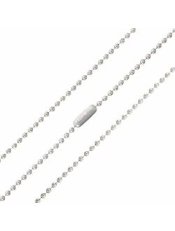 Sterling Silver Ballchain 1.8MM - 4MM