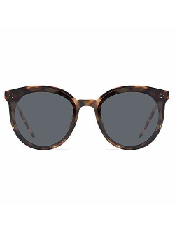 Classic Retro Round Oversized Sunglasses for Women with Rivets DOLPHIN SJ2068