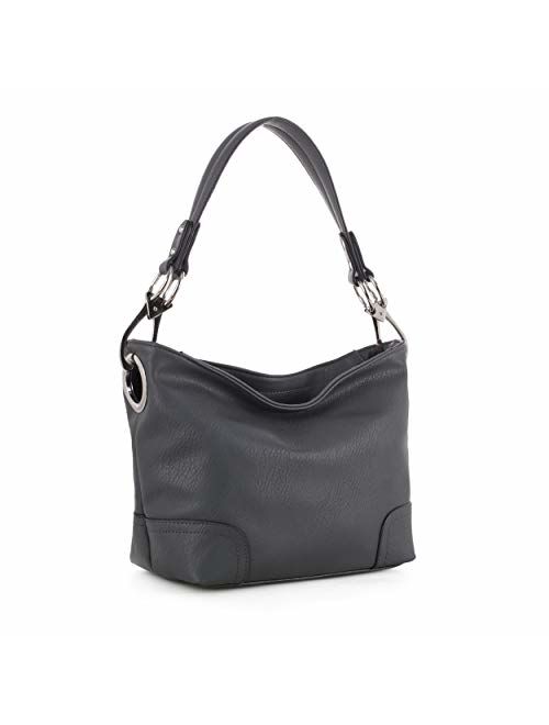 MKF Collection Mia K Collection Hobo Bag for Women - PU Leather Handbag - Womens Shoulder Bag Top Handle Fashion Pocketbook Purse