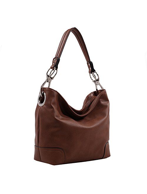 MKF Collection Mia K Collection Hobo Bag for Women - PU Leather Handbag - Womens Shoulder Bag Top Handle Fashion Pocketbook Purse