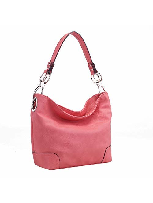 MKF Collection Mia K Collection Hobo Bag for Women - PU Leather Handbag - Womens Shoulder Bag Top Handle Fashion Pocketbook Purse