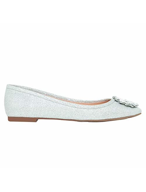 Rohb by Joyce Azria Corsica Round Toe Ballerina Flat