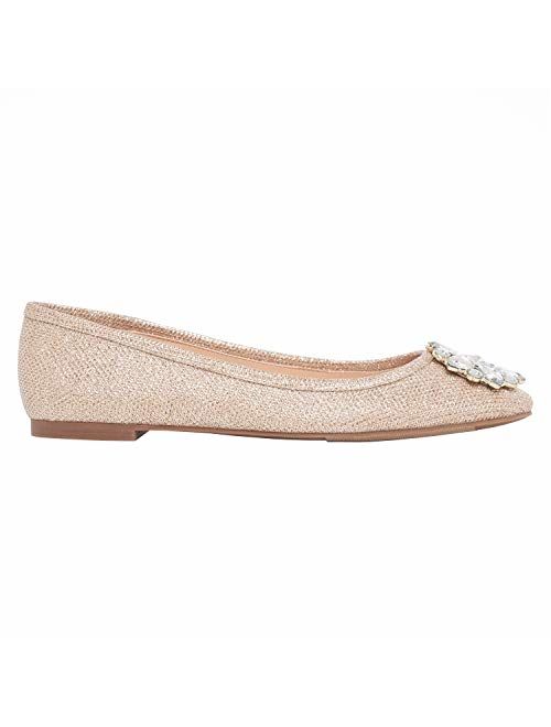 Rohb by Joyce Azria Corsica Round Toe Ballerina Flat