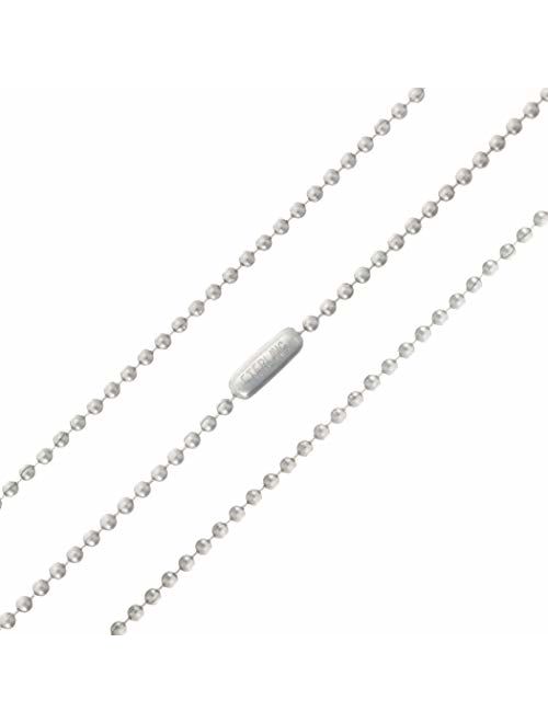 Sterling Silver Ballchain 1.8MM - 4MM