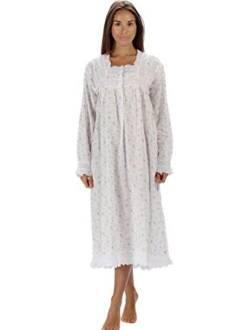 The 1 for U Henrietta 100% Cotton Victorian Nightgown with Pockets 7 Sizes