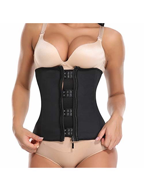 MISS MOLY Latex Waist Trainer Corset for Weight Loss Underbust Waist Shaper Sport Girdle