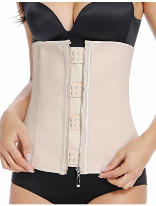 MISS MOLY Latex Waist Trainer Corset for Weight Loss Underbust Waist Shaper Sport Girdle