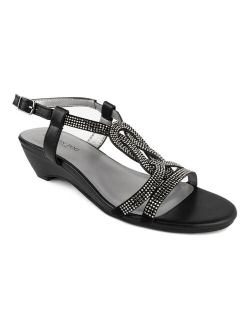 Womens Macey Demi-Wedge Dress Sandals