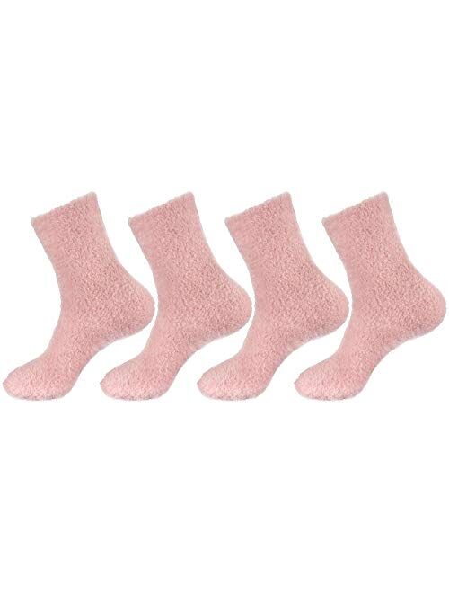 Women's Fuzzy Socks - Multiple Color Options