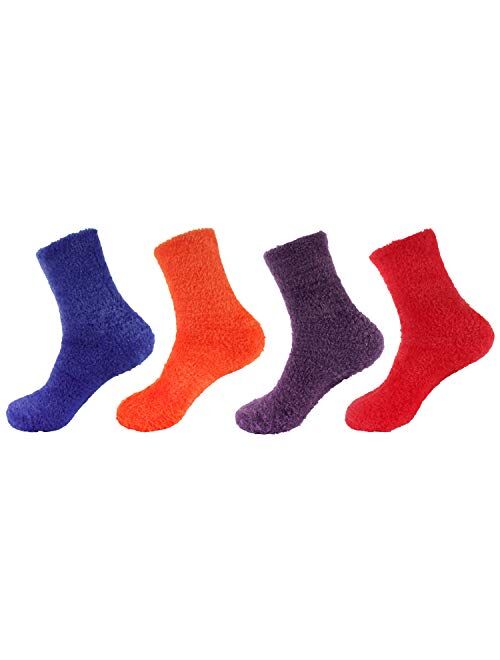 Women's Fuzzy Socks - Multiple Color Options