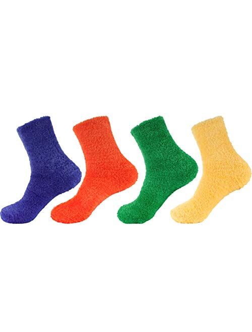 Women's Fuzzy Socks - Multiple Color Options