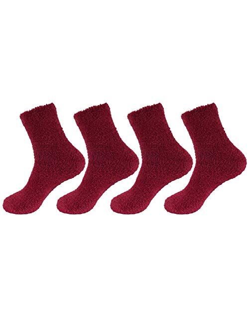 Women's Fuzzy Socks - Multiple Color Options