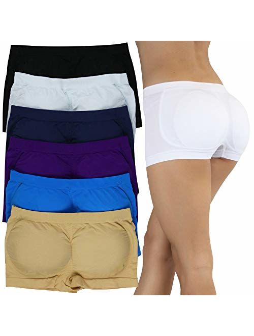 ToBeInStyle Women's Pack of 6 Padded Boyshorts