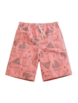 SULANG Men's Board Shorts Slim Fit Ultra Quick Dry No Mesh Lining