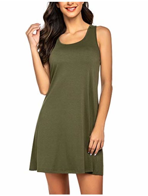 Avidlove Sexy Sleepwear for Women Tank Nightgown Chemise Racerback Sleeveless Sleep Dress