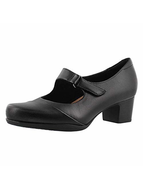 Clarks Women's Black Rosalyn Wren Heel Pump