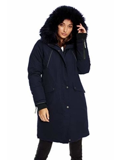 Alpine North Womens Vegan Down Long Parka Winter Jacket