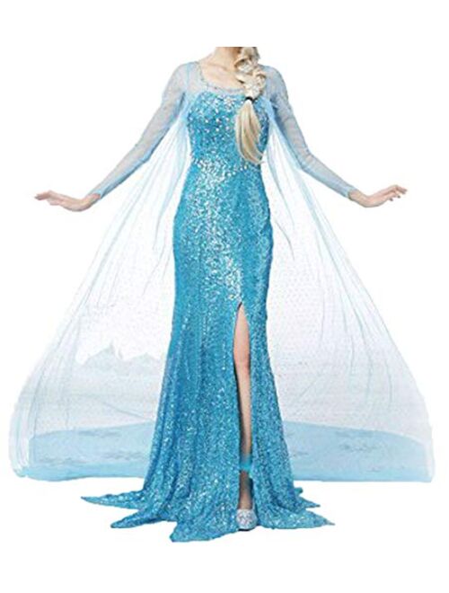 Princess Dress Women Girls Halloween Cosplay Costume Fancy Party Dress Up