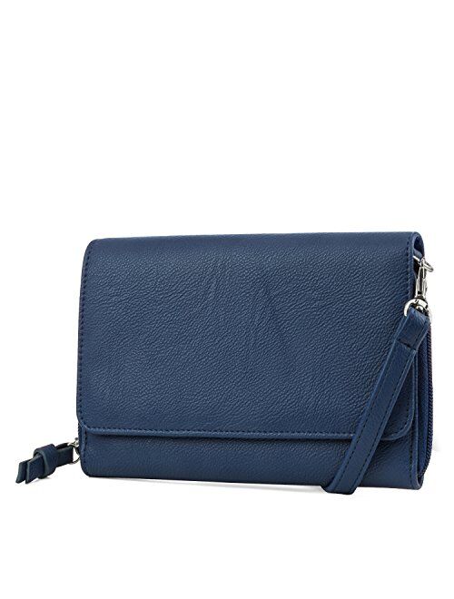 Mundi RFID Crossbody Bag For Women Anti Theft Travel Purse Handbag Wallet Vegan Leather