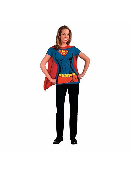 DC Comics Super-Girl T-Shirt With Cape Costume