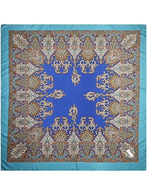 corciova XL 40x40 Inch Extra Large Silk Satin Scarf Tops for Women Head Wraps Shirt Bandana Headscarf