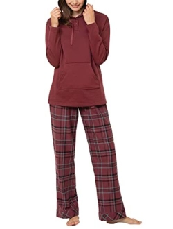 Womens Pajamas Soft Cotton - Winter Pajamas for Women