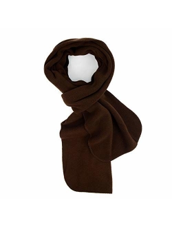 Solid Color 100% Polyester Fleece Women & men's Winter Scarf