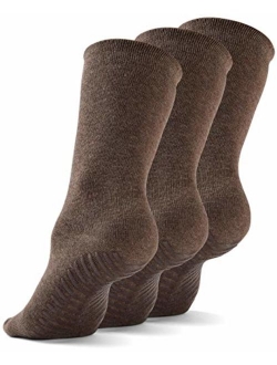 Gripjoy Grip Socks Non Slip Socks for Women Men - Non Skid Hospital Socks 3 pk