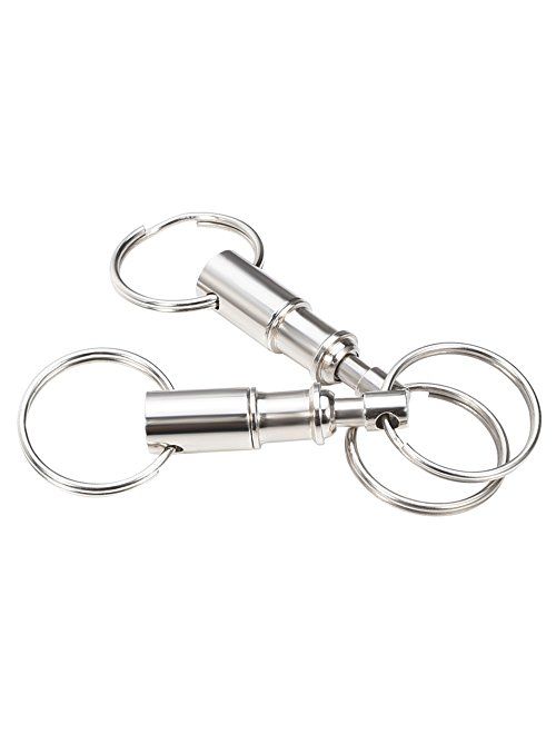 eBoot Detachable Pull Apart Key Rings Keychains (2 Pack)