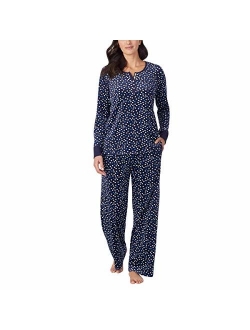 Women's 2 Piece Fleece Pajama Sleepwear Set