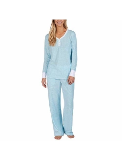 Women's 2 Piece Fleece Pajama Sleepwear Set