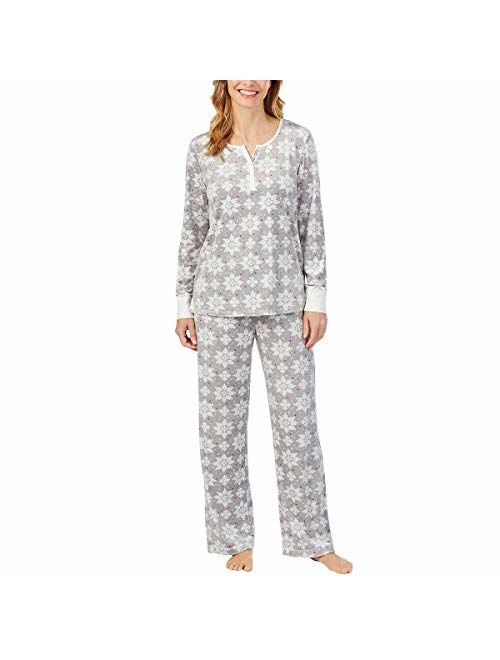 Nautica Women's 2 Piece Fleece Pajama Sleepwear Set