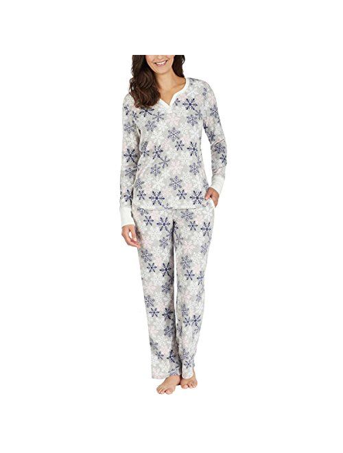 Nautica Women's 2 Piece Fleece Pajama Sleepwear Set