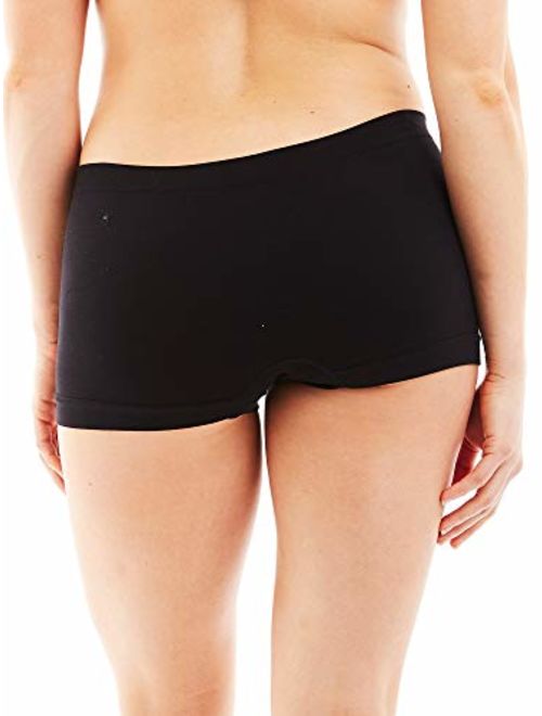 Caramel Cantina 6 Pack Nylon Spandex Plus Size Hipster Boy Short Panties