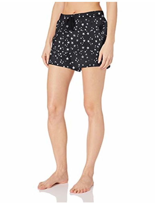 Amazon Essentials Women's Lightweight Flannel Short and Cotton T-Shirt Sleep Set