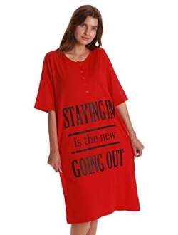 Just Love Short Sleeve Nightgown Sleep Dress for Women