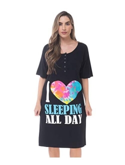 Just Love Short Sleeve Nightgown Sleep Dress for Women